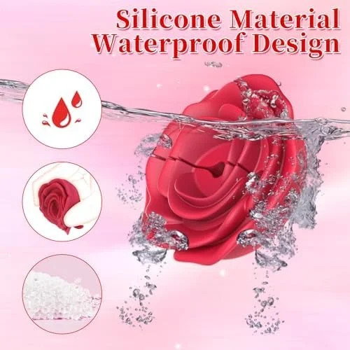 Rosette - Rose-shaped Nipple Toys Nipple Clamps Adjustable Vibrator With Remote Control