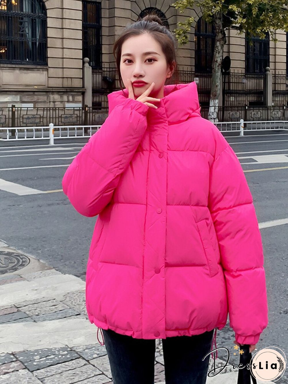 Winter Fashion New Long Sleeve Warm Casual Hooded Cotton Jacket Women's Winter Jacket Women's Winter Down JacketWomen Coat