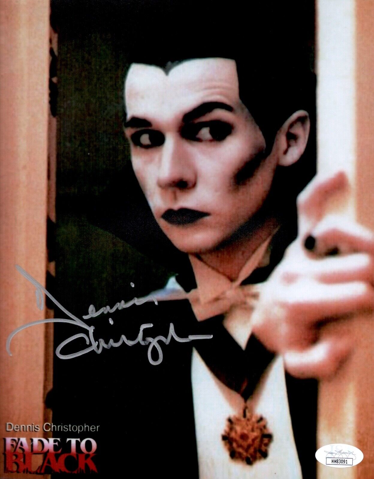 DENNIS CHRISTOPHER Signed FADE TO BLACK 8x10 Photo Poster painting Autograph JSA COA Cert