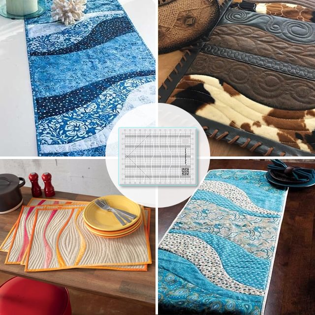 Patchwork Quilt Curved Slotted Ruler (With Instructions)