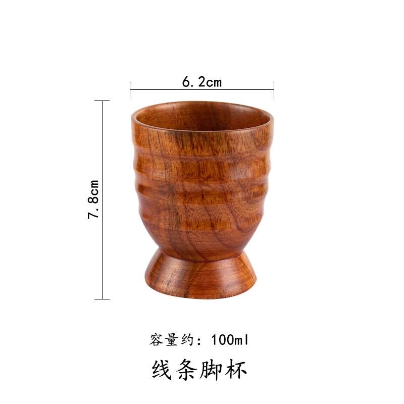 Casual Elegant Solid Color Wood Wine Glass 1 Piece