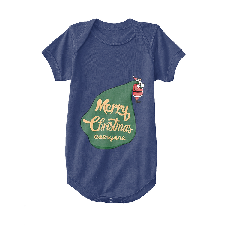 Santa With Too Many Presents, Christmas Baby Onesie