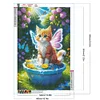 Diamond Painting-DIY Full Round Drill Wings Cat(40x60cm)