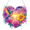 Acryl Sonnenuntergang Blumen Vögel - 5d DIY Handwerk Anhänger