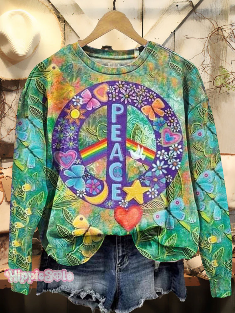 Women’s Hippie Casual Sweatshirt Multicolor / S