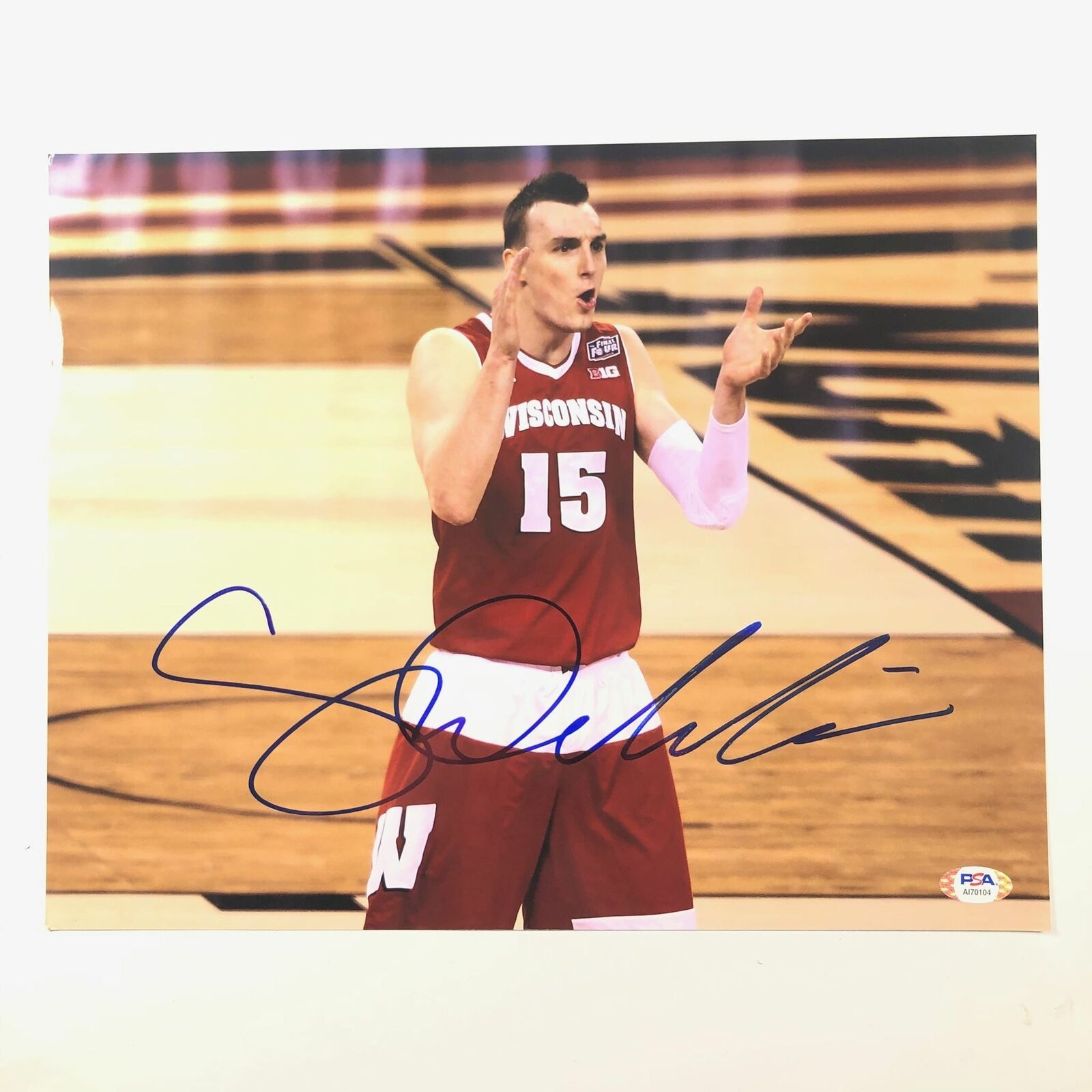 Sam Dekker signed 11x14 Photo Poster painting PSA/DNA Wisconsin Badgers Autographed