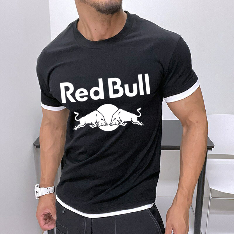 Men's Contrast Racing Energy Logo Print T-Shirt / TECHWEAR CLUB / Techwear