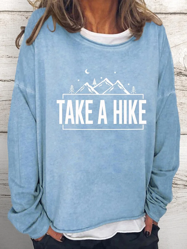 Take A Hike Women Loose Sweatshirt-0019996