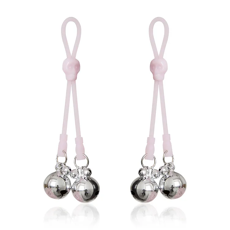 Couple Flirting Female Nipple Stimulation Bell Nipple Clamps Toys
