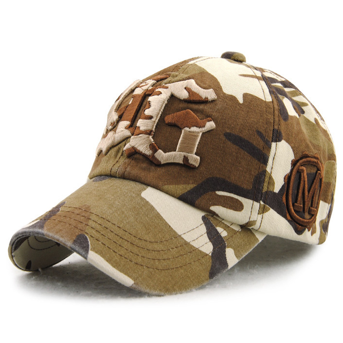 Men & Women Baseball Cap/GM camouflage embroidery Outdoor Fitted Hat