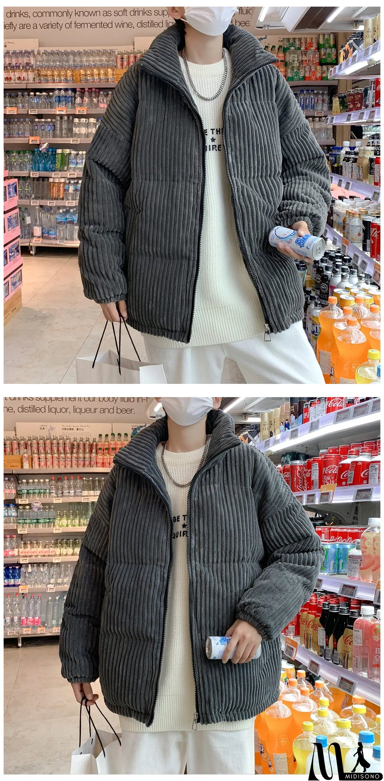 MidiSono - Casual and Effortless winter Coat