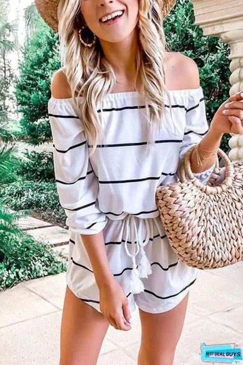 Meridress Oxygen Beauty Striped Jumpsuit