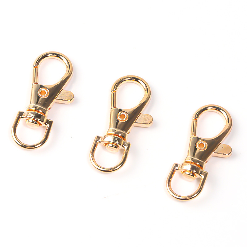 Zinc alloy electroplated gold and silver dog buckle lobster buckle fish mouth buckle DIY bag and bag jewelry mobile phone chain keychain accessories