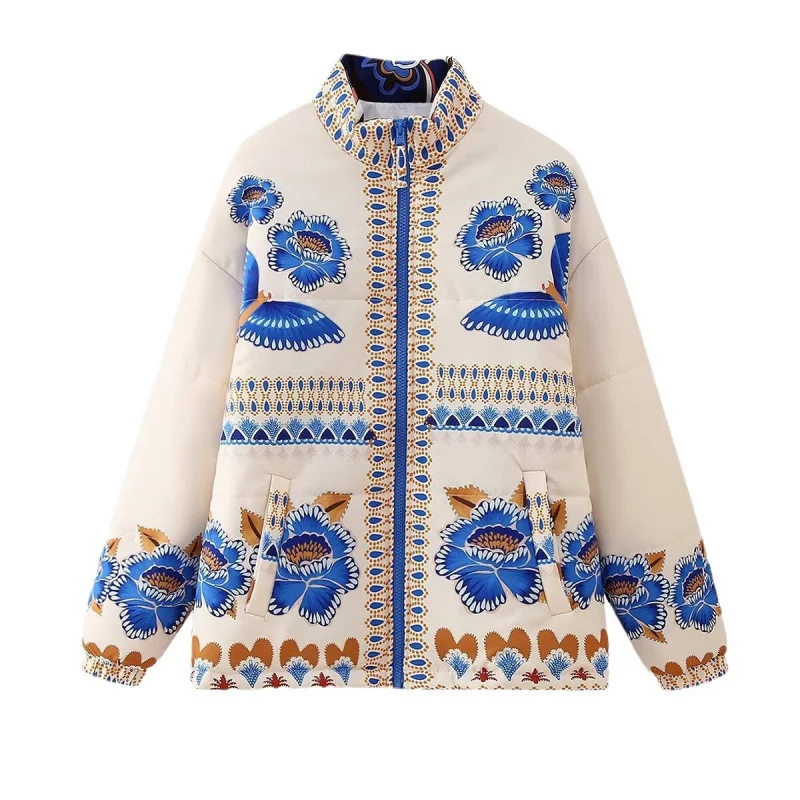 Nigikala Nigikala Women's Clothing 2025 Spring New Casual Loose Positioning Printing Cotton Coat Top