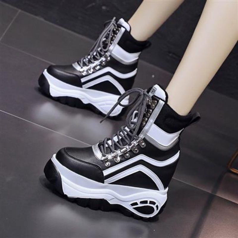 Women's Mid Tube Thick Sole Inner Heightening Boots-PABIUYOU- Women's Fashion Leader