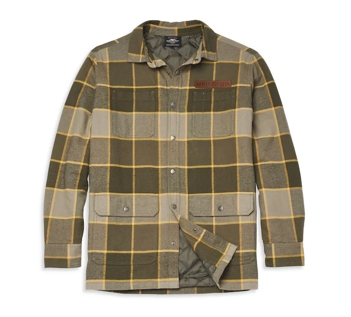 Men's Vintage Plaid Shirt Jacket