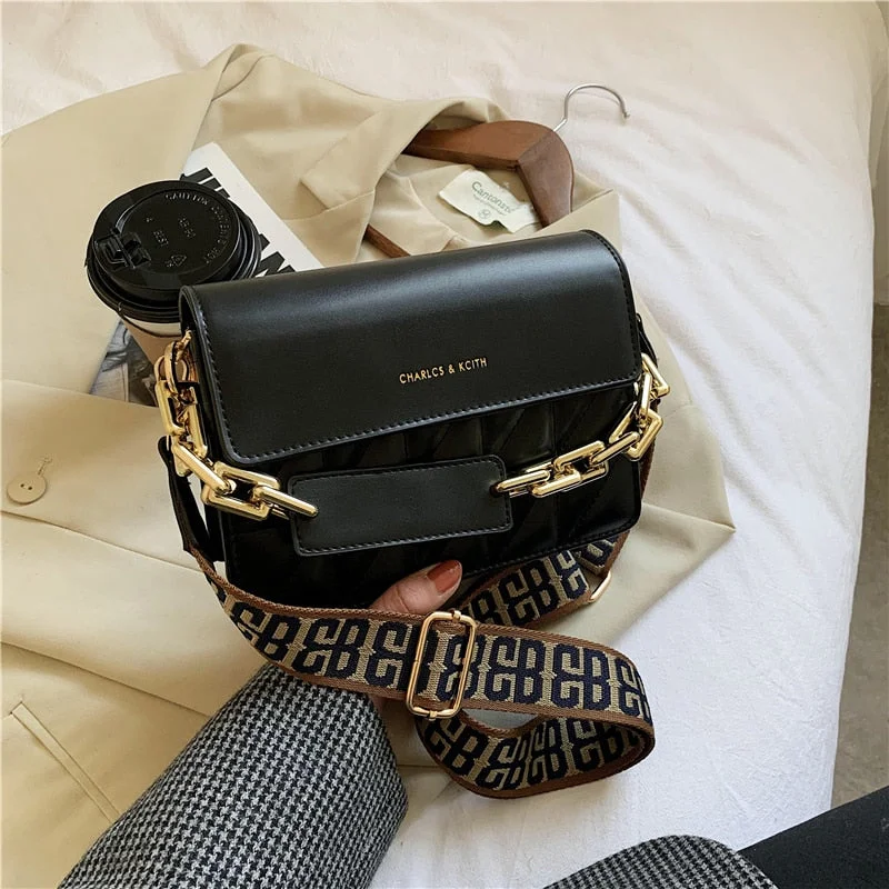 էѧӧܧ PU Leather Small Crossbody bag 2021summer Fashion New High Quality Lady Travel Luxury Chain Shoulder Handbag Purses