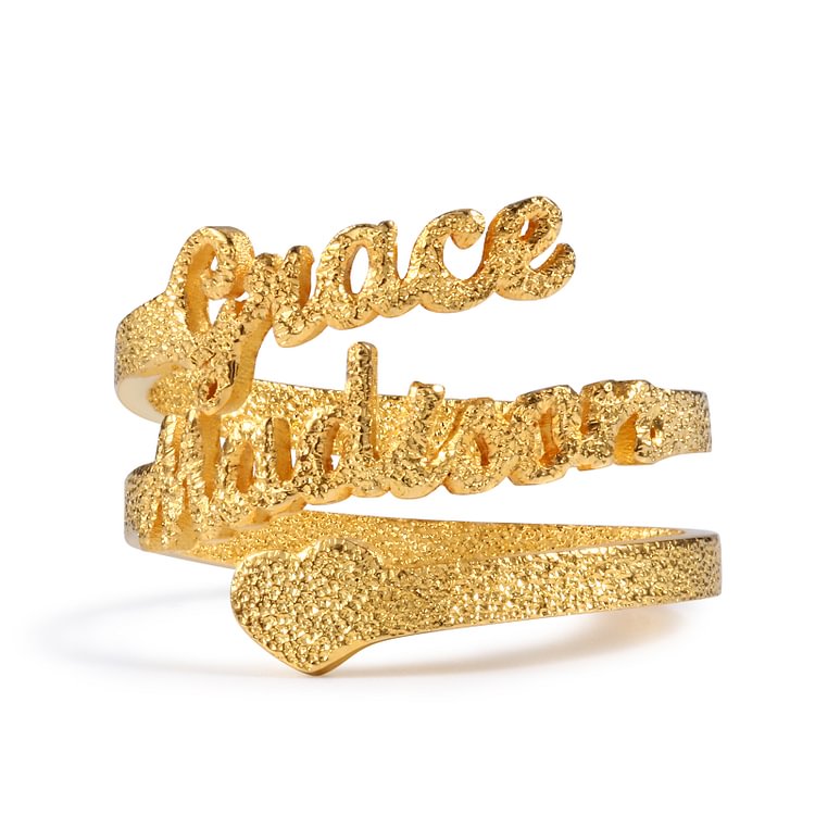 Anillo 2 Nombres Personalizados