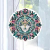 Acrylic Special Shaped Wolf 5D Diamond Painting Hanging Clock Art Craft