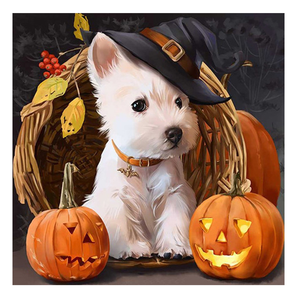 

Halloween Dog - Round Drill Diamond Painting - 30*30CM, 501 Original