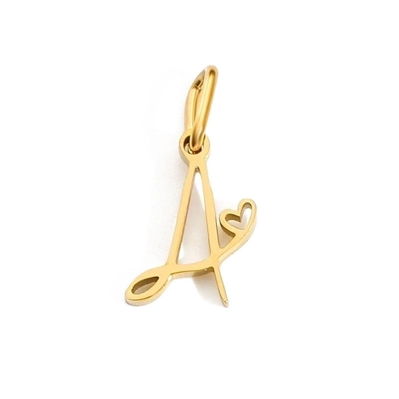 1 Piece Minimalist Letter Stainless Steel Plating Pendant Jewelry Accessories