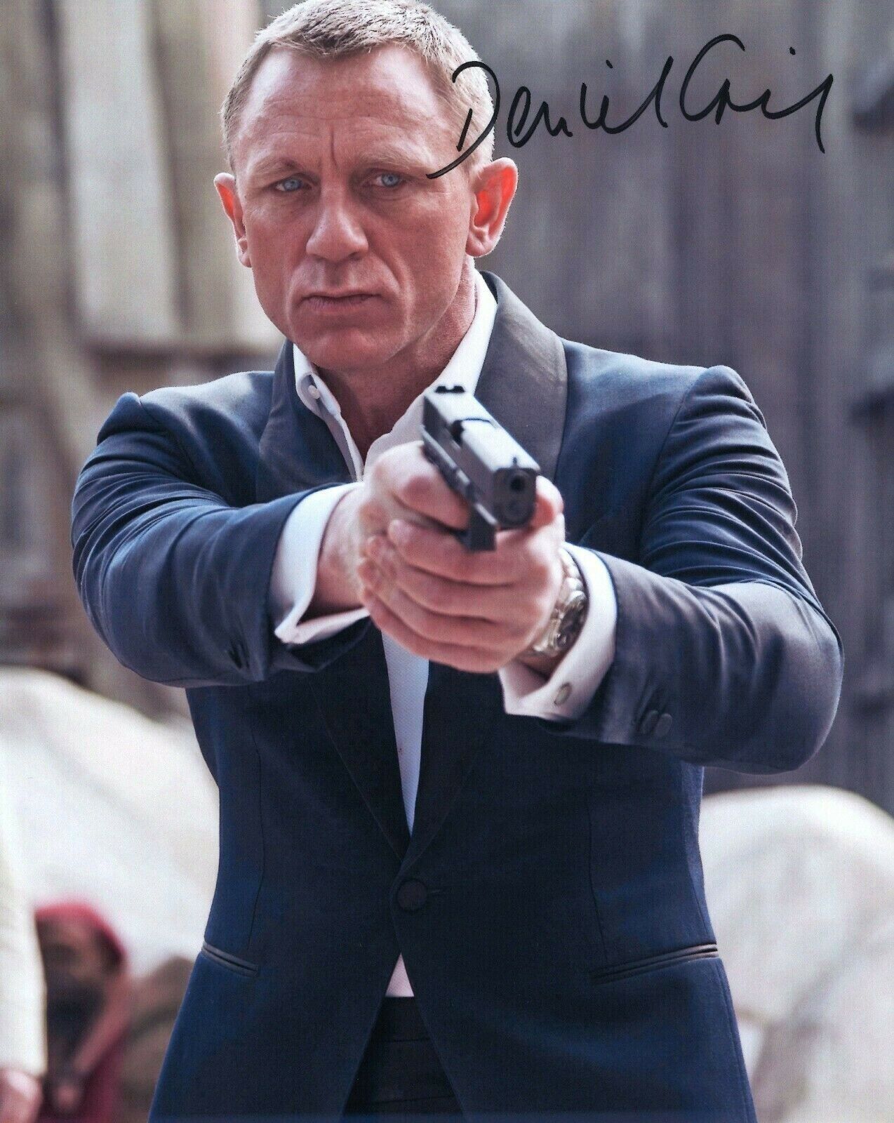 Daniel Craig 8x6 INCH autograph signed Photo Poster painting