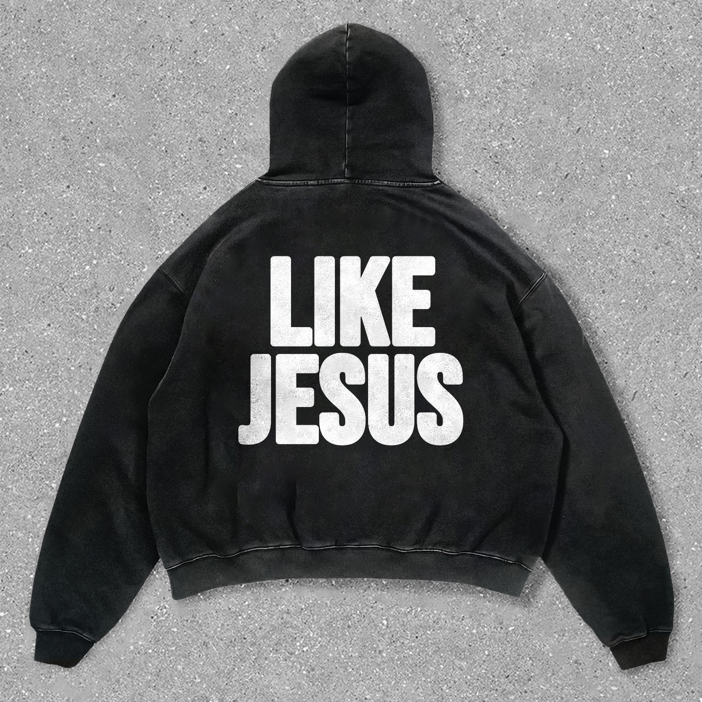Vintage Print Jesus Hoodie