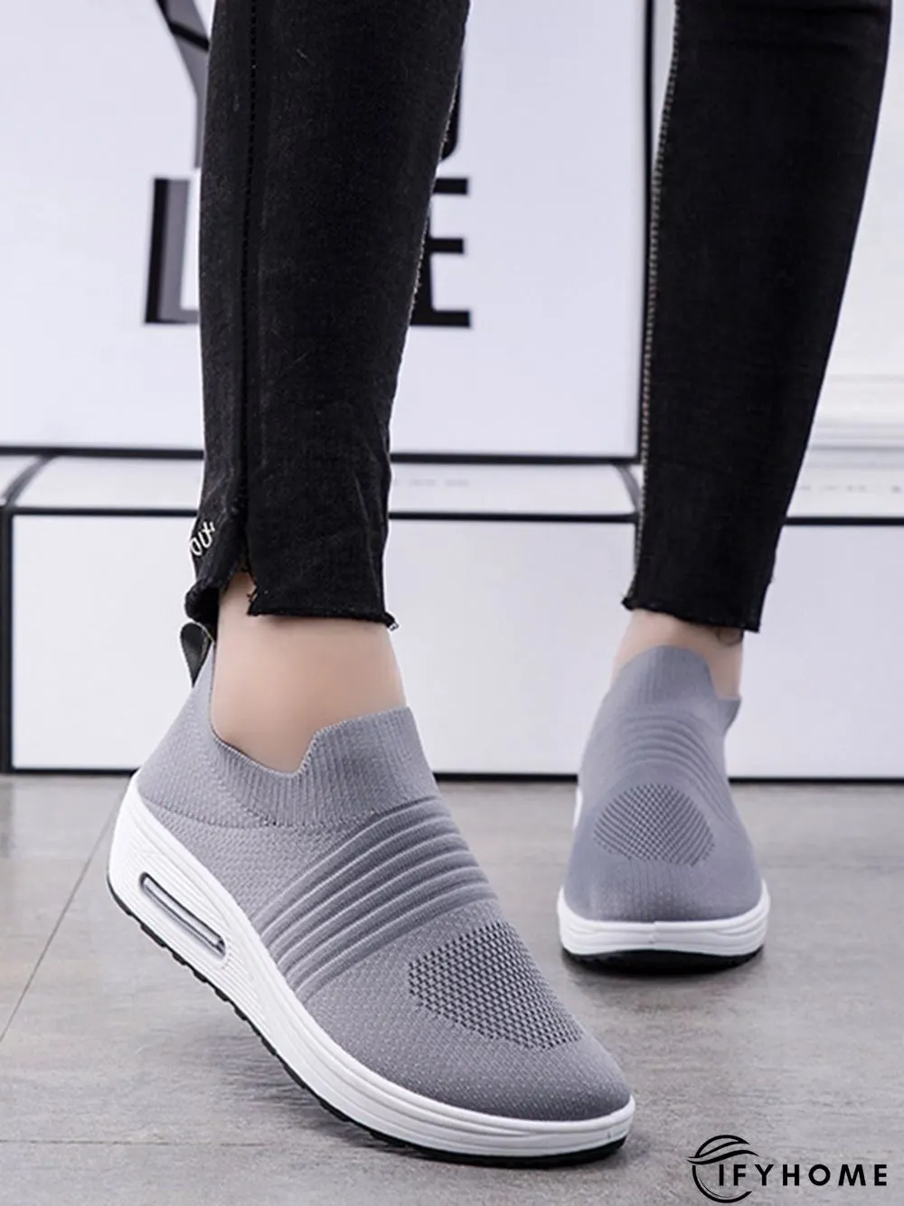 Breathable Minimalist Slip On Rocking Fly Woven Shoes | IFYHOME