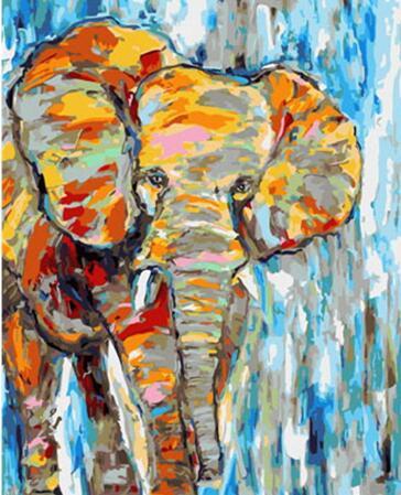 

Elephant Engraved – Paint By Numbers - 40*50CM, 501 Original