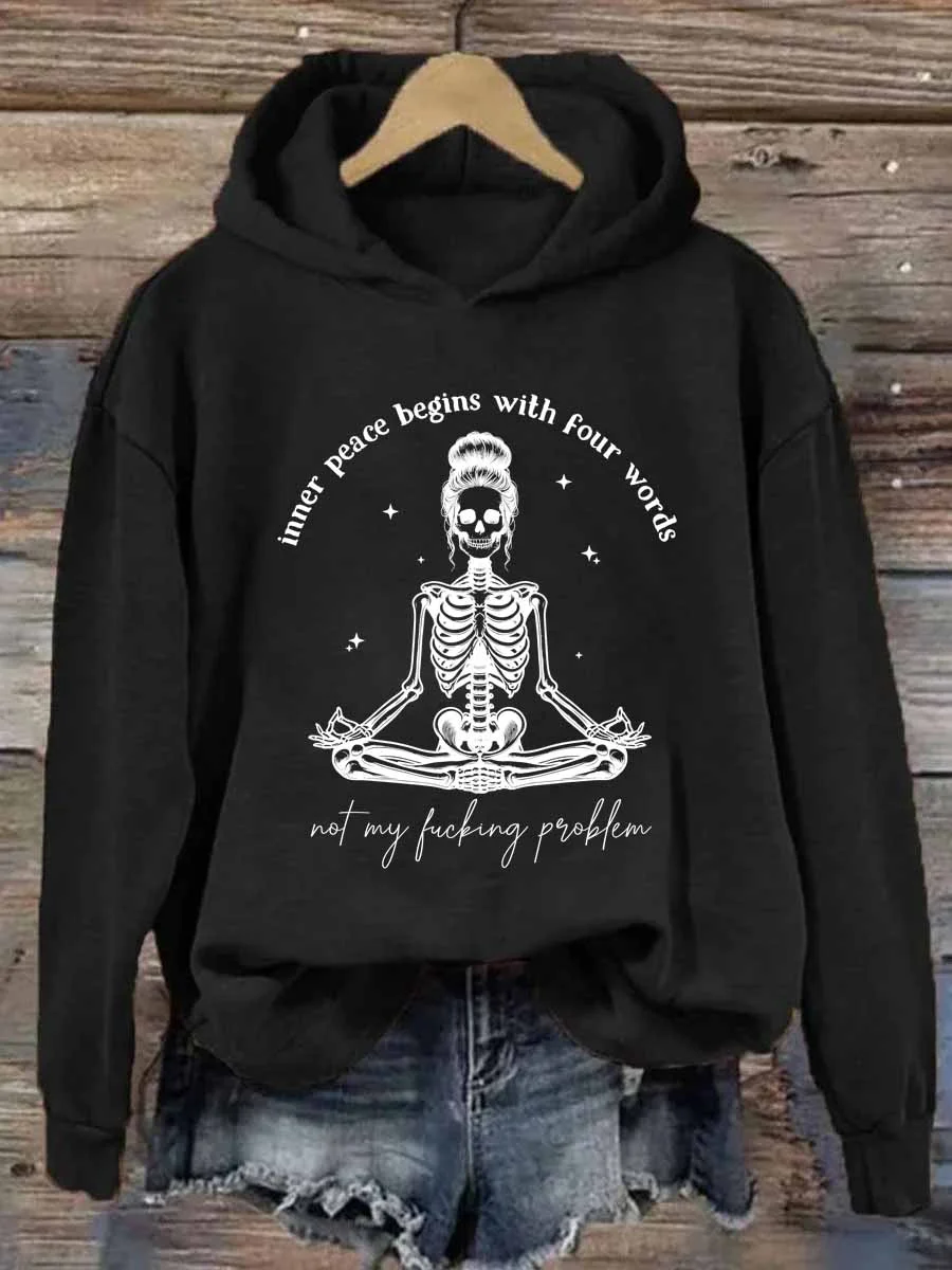 Inner Peace Begins With Four Words Hoodie