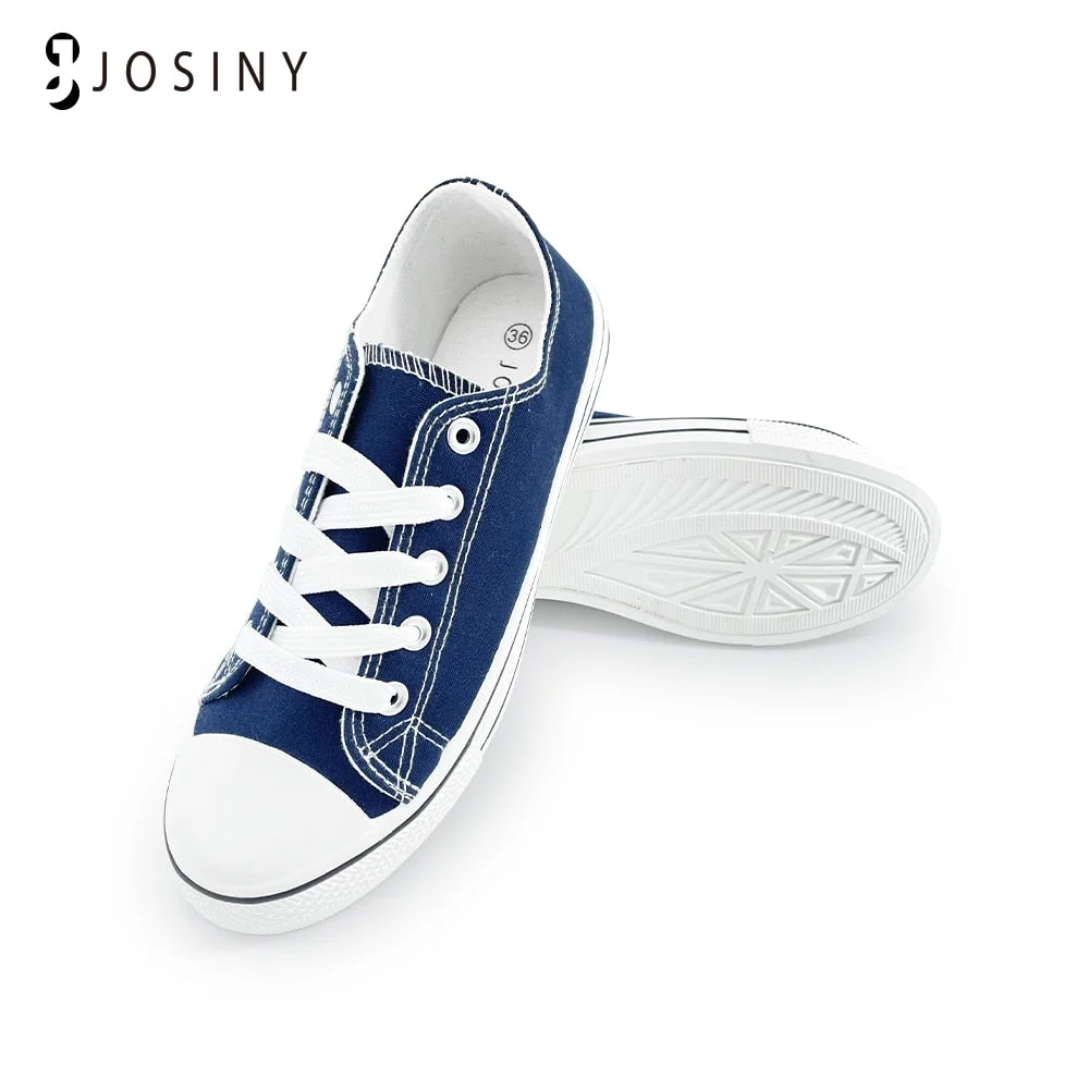 JOSINY Classic Women&#39;s Sneakers Sports Canvas Shoes For Women Casual Ladies Flat Lace-up