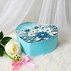 Flower DIY Diamond Painting Heart-Shaped Jewelry Box Decorative Storage Case
