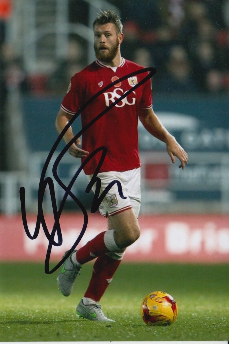 BRISTOL CITY HAND SIGNED NATHAN BAKER 6X4 Photo Poster painting 1.