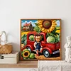 Diamond Painting-DIY Full Round Drill Sunflower Truck