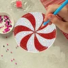 8pcs/set DIY Diamond Painting Art Coaster Kit with Holder (Christmas Daze)