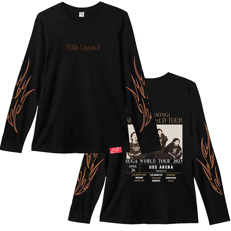 BTS SUGA Agust D TOUR 'D-DAY' Long Sleeve Shirt