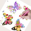4pcs DIY Butterfly Diamond Painting Stickers