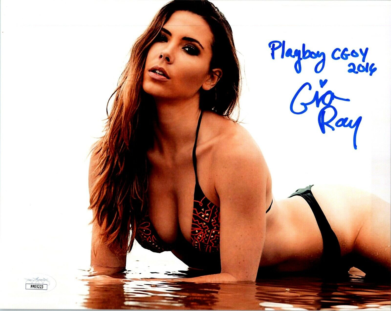 GIA RAY Authentic Hand-Signed SEXY Playboy CGOY 2016