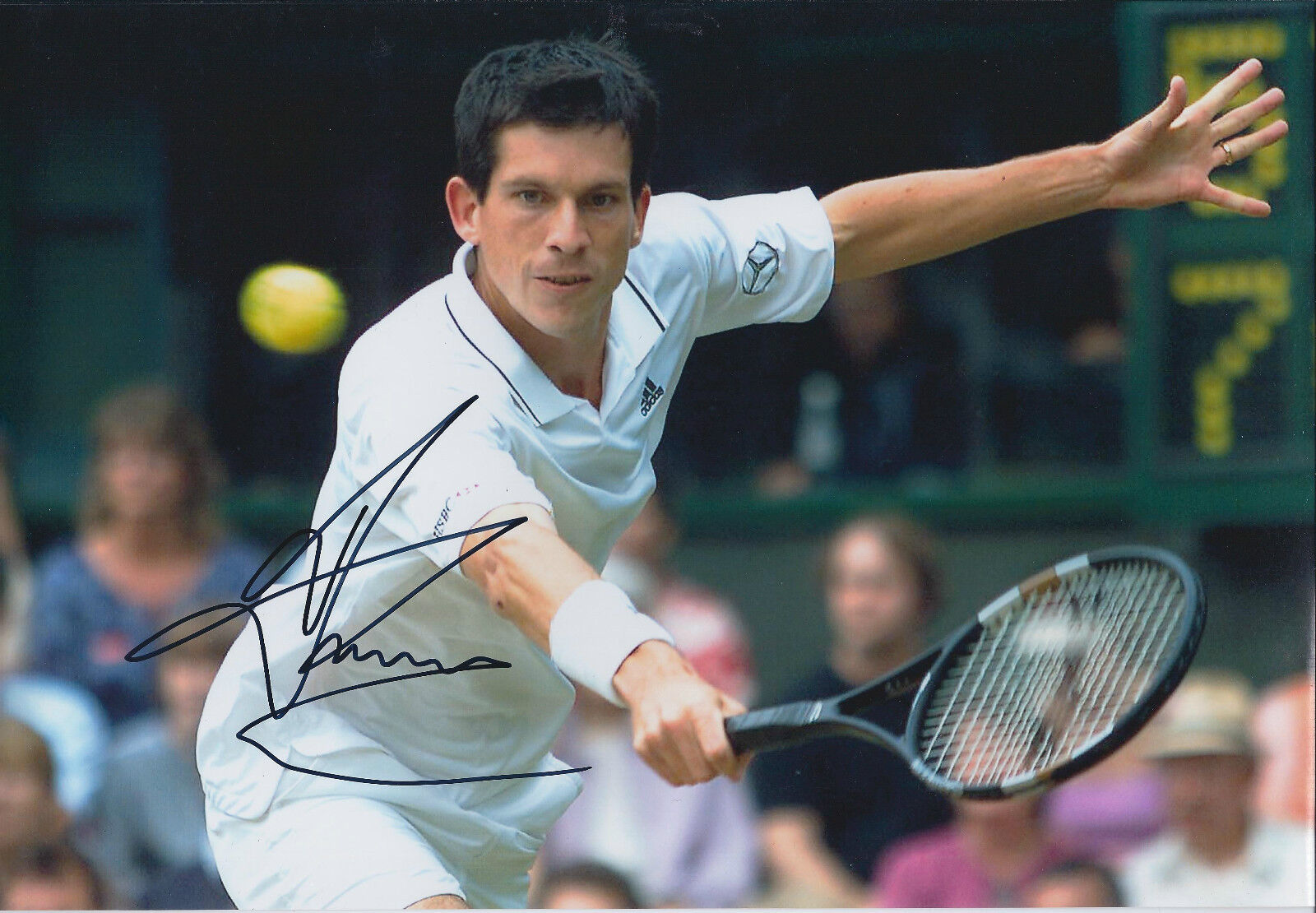 Tim HENMAN Signed 12x8 Autograph Photo Poster painting AFTAL COA Wimbledon Tennis Genuine