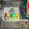 5Pcs Frog Soft Fishing Baits with Double Hooks for Saltwater Freshwater (3cm)
