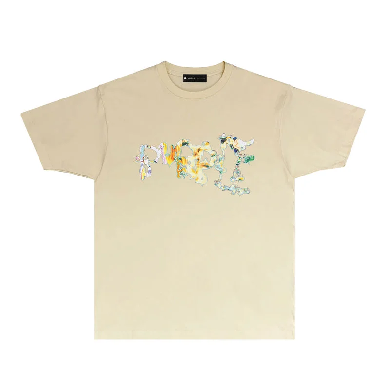 Purple 2023 new fashion T-shirt short sleeves