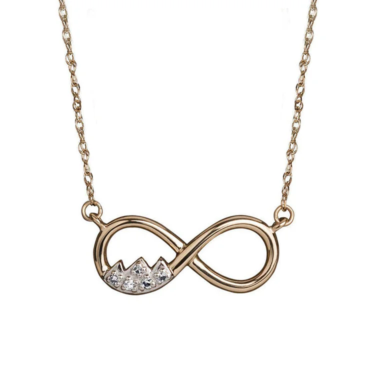S925 I Love You until Infinity Runs Out Silver Necklace