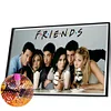 Friends-Full rond diamant peinture-85 * 55cm-grande taille