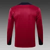2024 England Half-Pull Training Suit Red Football Shirt 1:1 Thai Quality