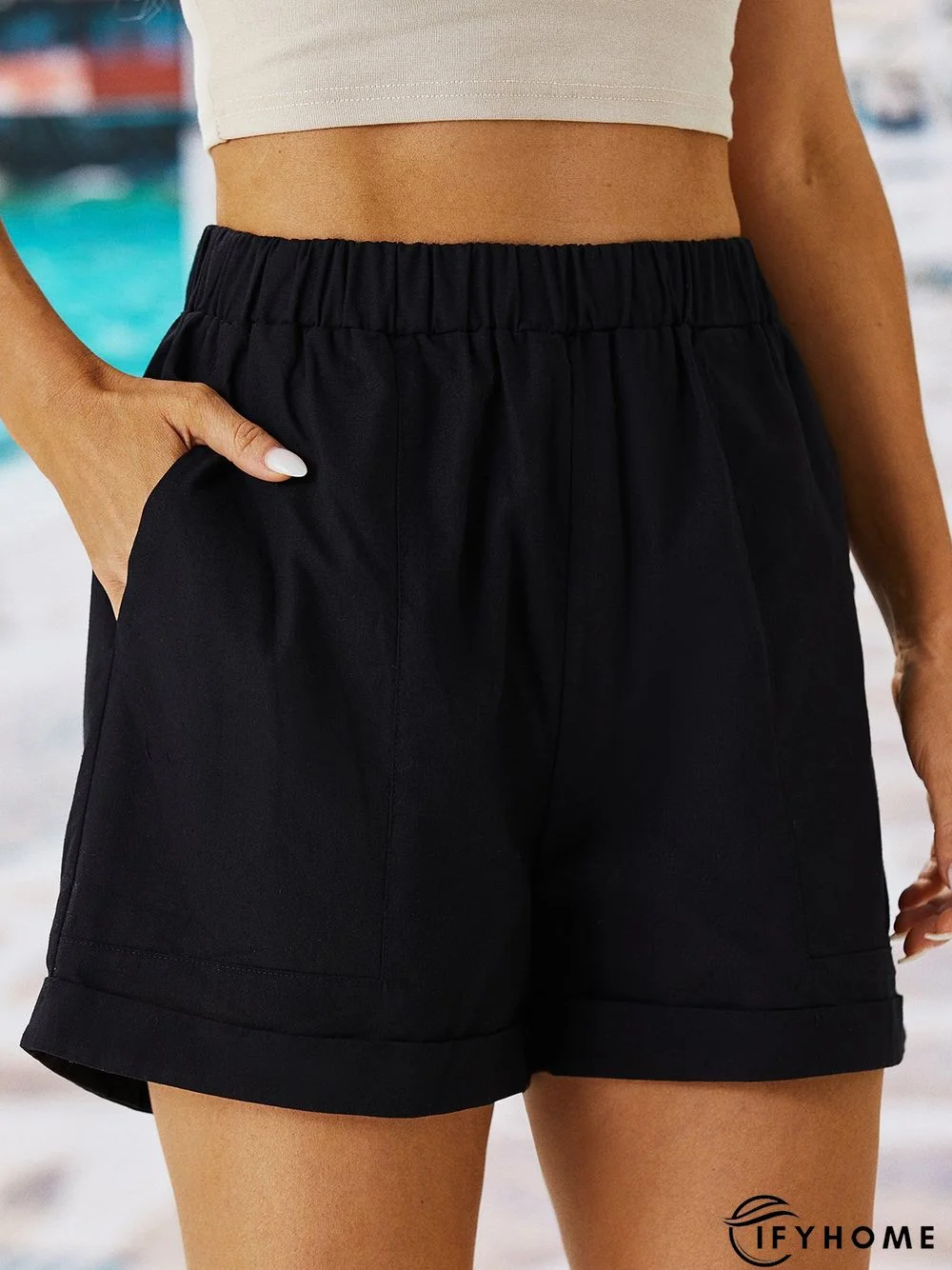 Holiday Plain Casual Short Shorts | IFYHOME