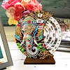 (US Local)Wooden Special Shaped DIY Diamond Painting Moon Perpetual Calendar Decor Kits