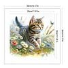 Cat-Partial 11CT Stamped Cross Stitch Bead Embroidery 36*36cm/14.17*14.17in tapestrymarket
