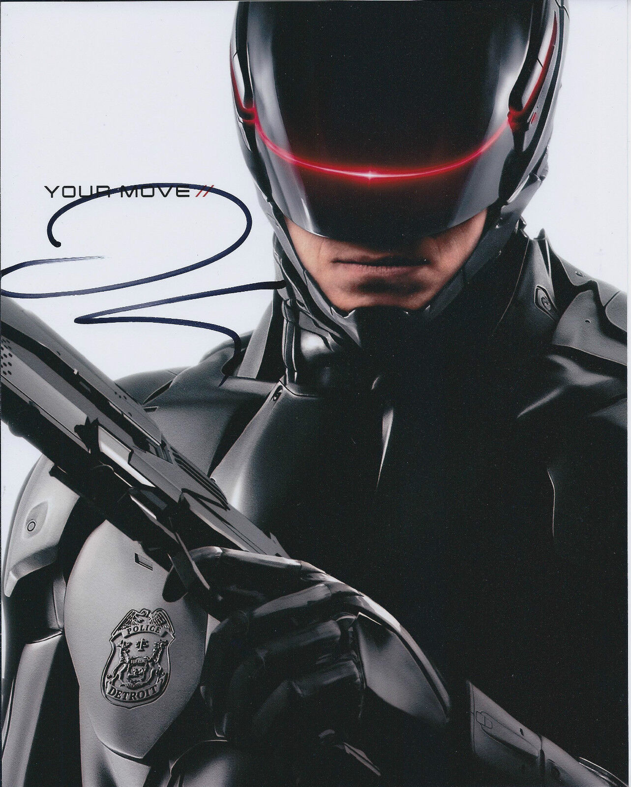 Joel KINNAMAN SIGNED Autograph 10x8 Photo Poster painting AFTAL COA ROBOCOP Alex MURPHY