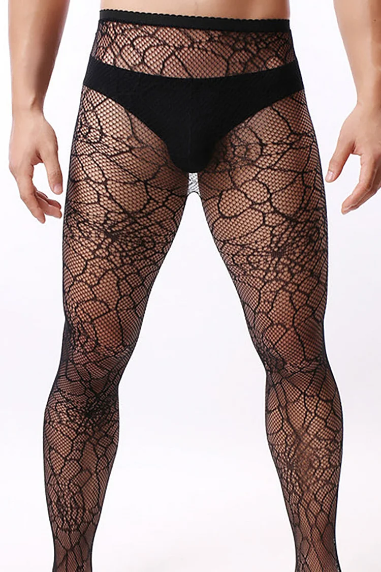 See Through Spider Mesh Hollow Out Stockings