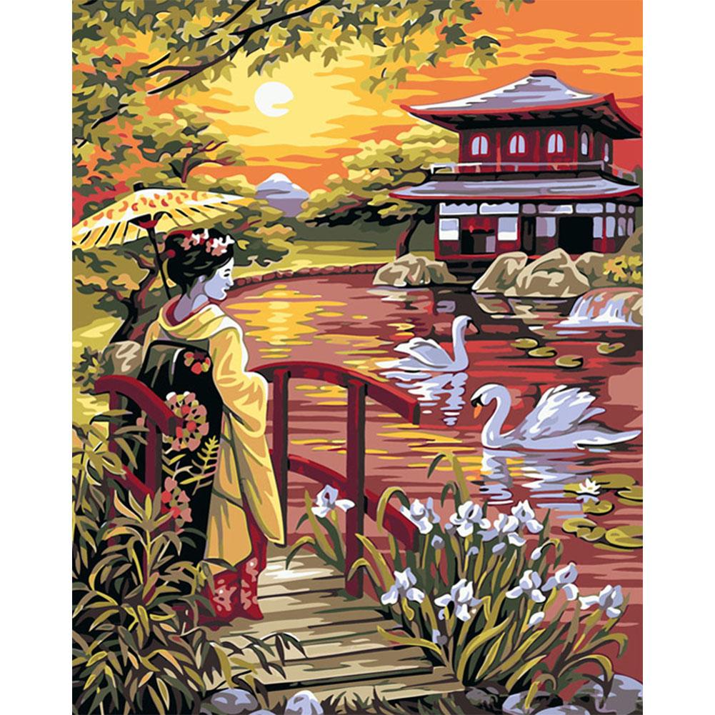 

40x50cm - Paint By Numbers Elegant Woman, 501 Original